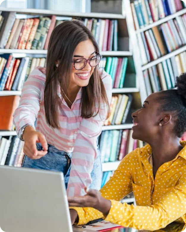 Student preparing documents for university application